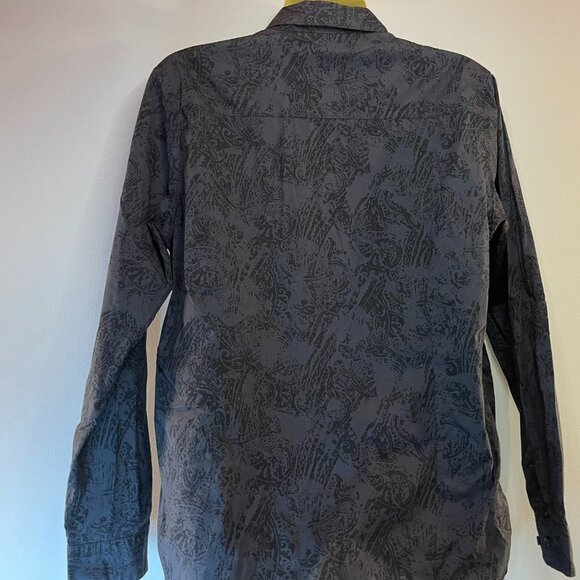 Howe Men's Grey/Black Print Buttoned Shirt - Size Large - Picture 4 of 4